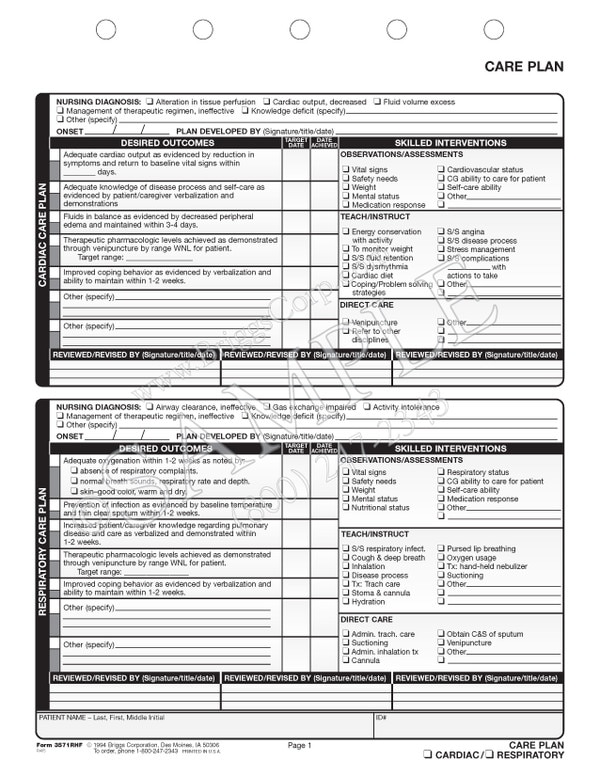 Hospice Care Plan Template